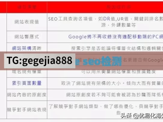 google seo检测