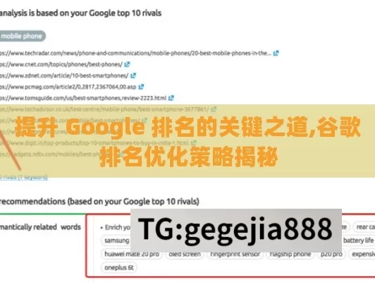 提升 Google 排名的关键之道,谷歌排名优化策略揭秘