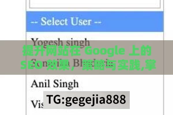 提升网站在 Google 上的 SEO 效果，策略与实践,掌握Google SEO，提升网站排名的关键策略